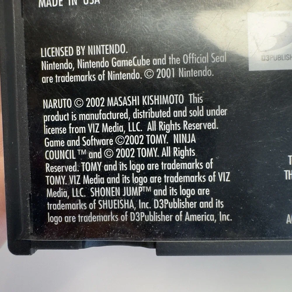 Naruto Clash Of Ninja Nintendo GameCube CIB NO SCRATCHES‎